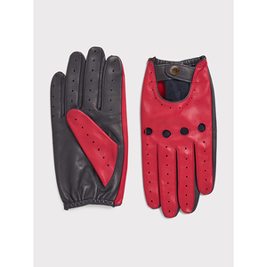 Gants de conduite en cuir noir personnalisés avec décor de bouton de mode pour les voyages au Pakistan - Product Image 5