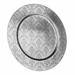Plato de Presentación de Metal Plateado Portugués Vintage, con Borde Festoneado Ornamentado, Decorado con Detalles de Conchas y Motivos de Espiral, en Oferta - Product Image 6