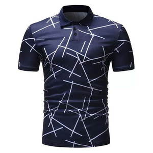 Polos de algodón para hombre de marca a la moda, camisetas de polo transpirables de color sólido de manga corta de verano de talla grande, OEM, novedad - Product Image 1