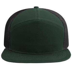 Casquette de baseball en maille souple en coton unisexe personnalisée Casquette de camionneur 6 panneaux avec patchs en cuir Logo - Product Image 2