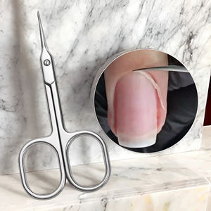 Brand New Russian <b>Nail</b> Cuticle <b>Scissors</b> Stainless Steel Curved Blade Manicure <b>Scissors</b> - Product Image 1