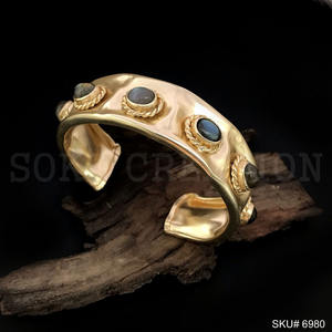 Enchapado antiguo y hecho a mano, labradorita inferior, enroscada - Product Image 2