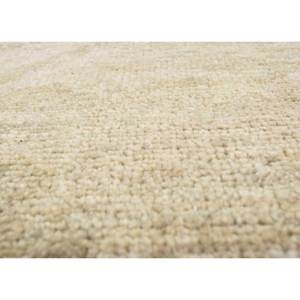 Tapis en laine noué à la main Erbe AKWL-1557 ivoire, motif géométrique, style Tabriz, pour chambre, salon, couloir, décorations rectangulaires - Product Image 3