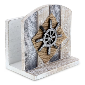<b>Silver</b> Sea Nautical Wooden <b>Napkin</b> Holder Handmade Wholesale Luxury Tabletop <b>Napkin</b> Holder Home Kitchen Bathroom Use Eco friendly - Product Image 1