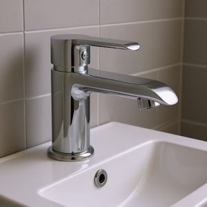 Mitigeur de lavabo chromé ARIEL SCARUB0792CR, modèle pour Idro Bric, robinet élégant pour salles de bain - Product Image 3