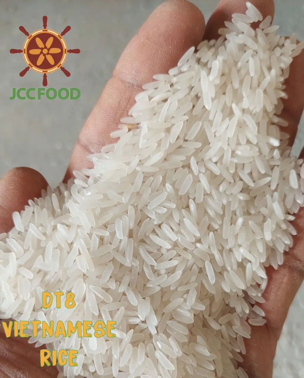 Arroz Natural blanco de grano largo, embalaje para el cliente, alta calidad, venta al por mayor, DT8, vietnamita, con logotipo personalizado