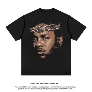 T Shirt Hommes Hip Hop Rap Pop Unisexe TumblrT Shirt Harajuku Manches Courtes D'été Femmes 100% Coton Dtg T-shirts - Product Image 3