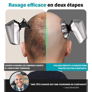 Afeitadora Eléctrica Rotativa Recargable para Hombre, Impermeable IPX7, Kit de Afeitado en Seco/Húmedo con Afeitadora para Cabeza Calva en Alemán - Product Image 6