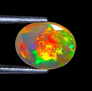 Magnifique pierre à facettes en opale éthiopienne de feu Welo Multi pierre précieuse en opale éthiopienne pour la fabrication de bijoux - Product Image 4