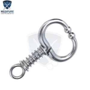 Anneau de nez en acier inoxydable avec ressort, outil d'élevage pour animaux, équipement de contention durable pour bovins, nouvel approvisionnement - Product Image 4