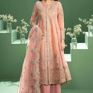 Robe de soirée formelle non cousue la plus vendue pour les femmes nouveau concepteur longueur régulière Salwar Kameez 2025 robe musulmane - Product Image 1