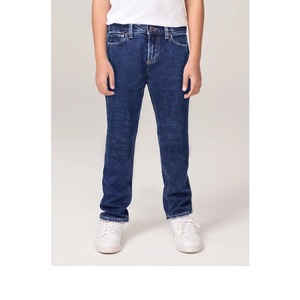 Pantalons décontractés pour enfants en jean éco-responsable en spandex/coton à taille haute pour l'automne, prix de gros pour garçons, couleur résistante à la décoloration, respirant - Product Image 3