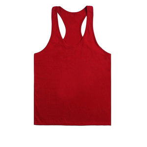 Débardeurs de gymnastique pour hommes 100% coton gilet respirant et maillot pour la conception de maillot de corps Stringer de musculation - Product Image 5