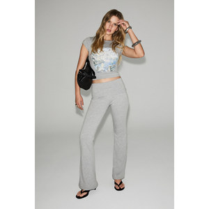Ensemble deux pièces pour femme GRIMELANGE LILOU en tissu doux, coton biologique imprimé et avec détail ceinture - Product Image 1