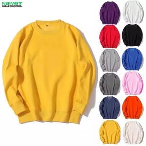 GAF OEM Pull personnalisé de haute qualité 400 Gsm Coton Col Ras du Cou Sweat Uni Épais Hiver Surdimensionné Hommes Sweatshirts - Product Image 1