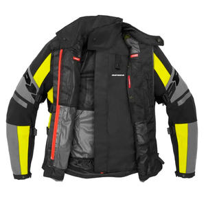 SPIDI H2OUT <b>Black</b> <b>Rain</b> <b>Jacket</b> with Waterproof Chest Feature - Product Image 3