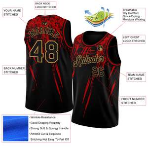 Camiseta de práctica de baloncesto con logotipo personalizado, camiseta de baloncesto reversible, uniforme deportivo bordado, camiseta de baloncesto - Product Image 2