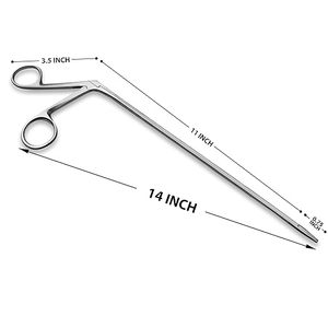 Forceps chirurgicaux pour biopsie nasale et auriculaire, approuvés CE, instrument chirurgical manuel en acier inoxydable argenté, instruments chirurgicaux - Product Image 2