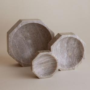 Bol en pierre de Toronto bol décoratif en marbre plat en pierre de nidification décor à la maison de luxe bol de service organisateur de pièce maîtresse cuisine moderne - Product Image 3