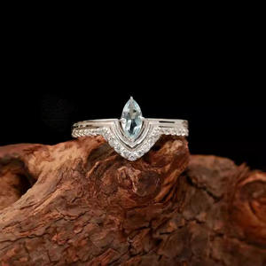 แหวนพลอยสีฟ้าตัด925เงินสเตอร์ลิงดีไซน์ไม่ซ้ำใครแหวนปาร์ตี้งานแต่งงานโรแมนติกอินเทรนด์ผู้หญิงขายส่งจำนวนมาก - Product Image 3