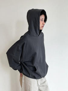 Ropa de calle estilo venta al por mayor personalizada 360 Gsm mezclas de algodón en blanco sin cuerdas boxy sudaderas con capucha hombres sudaderas con capucha de gran tamaño - Product Image 2