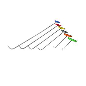 Juego de 6 Varillas de Acero Inoxidable de Curvatura Simple Edición Elvora para Herramientas PDR, Varillas de Reparación de Abolladuras sin Pintura con Punta Afilada, Equipo de Reparación de Carrocería - Product Image 1