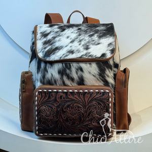 Nueva mochila hecha a mano para pañales de cuero, venta al por mayor, mochila de moda de viaje multifuncional de piel de vaca genuina para Unisex - Product Image 1