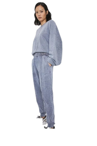 Chándal de lavado ácido de estilo único de alta calidad para mujer, conjunto de chándal con bordado de chenilla hecho con Material de algodón 100% para mujer - Product Image 4