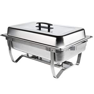 Stylish Stainless Steel Chafing Dish with Sleek Contemporary Design for Modern Catering Setups - Product Image 4