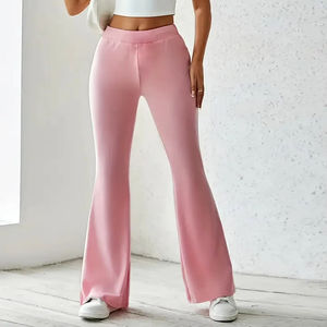 กางเกงวอร์มขาบานสำหรับผู้ชายผ้าฟลีซคอตตอนทรงหลวมลำลองออกแบบโลโก้ได้ตามต้องการสำหรับฤดูหนาว - Product Image 4