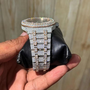 Edición limitada de lujo VVS Moissanite Diamond Watch Único analógico Acero inoxidable Alta calidad Mecánico Resistente al agua - Product Image 2