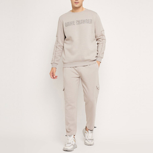 ชุดสเวตเตอร์และกระเป๋ากางเกงแบบคลาสสิกผ้านุ่มสองชิ้นสำหรับฤดูหนาวออกแบบโลโก้ได้ตามต้องการ - Product Image 1