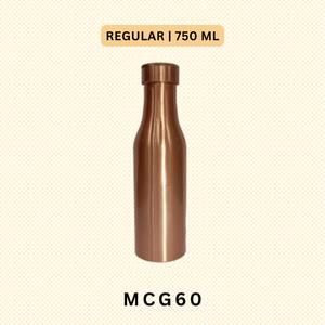 Reusable metal copper <b>water</b> <b>bottle</b> for fitness lovers and yoga sessions offering <b>long</b> lasting purity and hydration benefits - Product Image 2