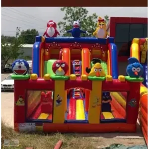 Castillo Inflable Comercial de Angry Birds, Gran Tamaño, para Exteriores, de PVC Resistente, con Tobogán - Product Image 5