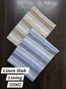 Premium Linen Slub Lining <b>Fabric</b> 58 Soft Poly <b>Viscose</b> for Garments & Shirting Use - Product Image 4