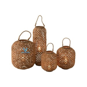 Para Amazon gran oferta agua Jacinto vela linterna lámpara duradera tejida a mano para decoración de jardín - Product Image 1