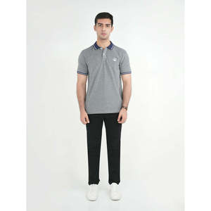 Polo personnalisé THUYET confortable et décontracté en jersey respirant brodé, motifs unis, tailles jusqu'au 6XL - Product Image 1
