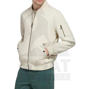 Chaqueta Bomber para Hombre, Talla Grande, Cómoda, de Alta Calidad, Impermeable, Cortavientos, Cálida, Transpirable, de Lona, para Otoño - Product Image 3