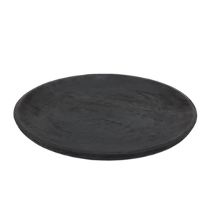 Lot de 3 assiettes rondes en bois de manguier couleur bois foncé de taille moyenne pour mariage et décoration de table - Product Image 6