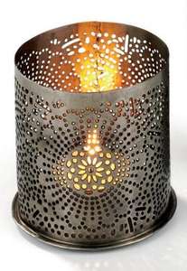 Bougeoir en fer fait main avec impression gravure écologique et portable pour Noël, maison et restaurant - Product Image 2