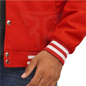 Lettermen à capuche sur mesure High Street Style veste hommes confortable taille adulte manches longues col montant vente de saison d'hiver - Product Image 6