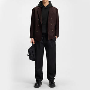 Chándales para hombre en color negro liso, diseño NUEVO y sencillo, con bolsillos tipo canguro, tallas grandes, mangas regulares, precio razonable, en venta. - Product Image 3