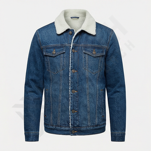 Chaqueta Vaquera Personalizable para Hombre 2025, Estilo con Botones, Tela Transpirable de Alta Calidad, Cuello Alto, Pedido Mínimo Bajo, Ropa de Abrigo de Invierno - Product Image 1