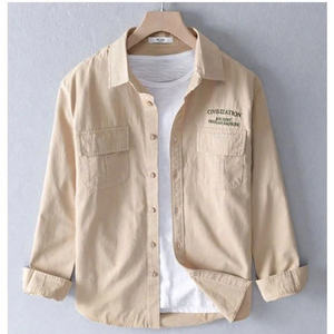 HT08 Basic style shirt made from premium kaki fabric designed for <b>both</b> men and women suitable for casual daily wear and matching - Product Image 3