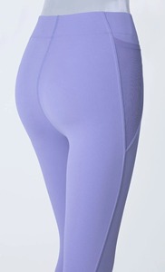 Precio de fábrica Leggings Pantalones de Yoga de cintura alta para mujer Levantamiento de cadera Correr Deportes Fitness Bolsillo Malla Empalme Leggings - Product Image 5