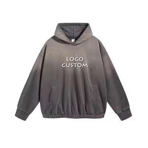 เสื้อฮู้ดผู้ชายแบบมีกระเป๋าแห้งเร็วระบายอากาศได้ดีสไตล์สตรีทแวร์เฮฟวี่เวท - Product Image 2