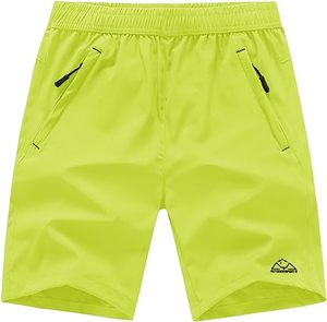 Pantalones Cortos Deportivos para Hombre de Secado Rápido, Multicolores, para Exteriores, con Cintura Elástica, Forro de Malla y Bolsillos con Doble Cremallera - Product Image 3