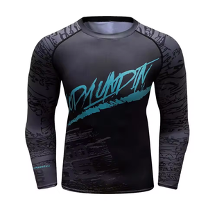 T-shirt de compression à manches longues personnalisé pour l'été, impression personnalisée, vêtements de sport à sublimation intégrale avec extensibilité quadridirectionnelle - Product Image 5