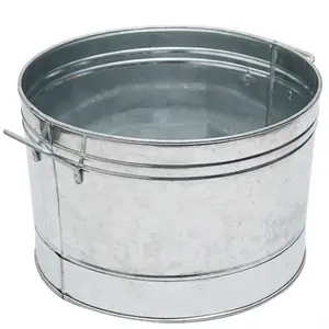 Top Indian manufacturer buy At Low price Galvanized Steel Champagne/Beer Silver Bucket Round for Bars Restaurants Parties uses