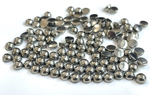 Natural Super calidad superior pirita 10mm cabujón redondo calidad AAA - Product Image 4